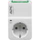 APC PM1WU2-GR surge protector White 1 AC outlet(s) 230 V