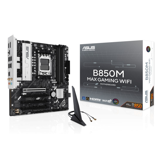 ASUS B850M MAX GAMING WIFI AMD B850 Socket AM5 micro ATX ASUS B850M MAX GAMING WIFI AMD B850 Socket AM5 micro ATX