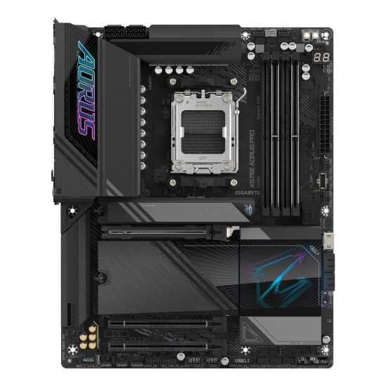 Mainboard|GIGABYTE|AMD X870E|SAM5|ATX|Memory DDR5|Memory slots 4|1xPCI-Express 3.0 4x|1xPCI-Express 4.0 4x |1xPCI-Express 5.0 16x|4xM.2|1xHDMI|2xUSB 2.0|7xUSB 3.2|2xUSB-C|1xOptical S/PDIF|1xRJ45|2xAudio port|X870EAORUSPRO1.1 Mainboard|GIGABYTE|AMD X870E|SAM5|ATX|Memory DDR5|Memory slots 4|1xPCI-Express 3.0 4x|1xPCI-Express 4.0 4x |1xPCI-Express 5.0 16x|4xM.2|1xHDMI|2xUSB 2.0|7xUSB 3.2|2xUSB-C|1xOptical S/PDIF|1xRJ45|2xAudio port|X870EAORUSPRO1.1