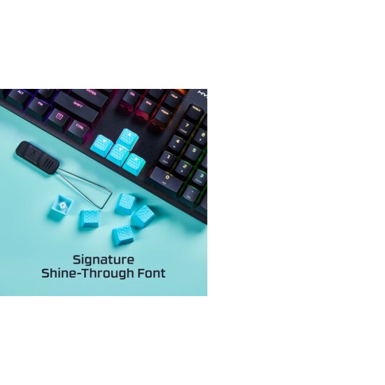 HyperX Rubber Keycaps - Gaming Accessory Kit - Blue (US Layout) HyperX Rubber Keycaps - Gaming Accessory Kit - Blue (US Layout)