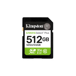 512GB SDXC Canvas Select Plus Gen3 150MB/s C10 UHS-I U3 V30