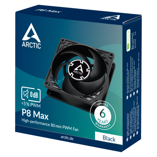CASE FAN 80MM P8 MAX/ACFAN00286A ARCTIC CASE FAN 80MM P8 MAX/ACFAN00286A ARCTIC
