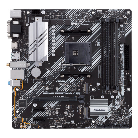 Mainboard|ASUS|AMD B550|SAM4|MicroATX|Memory DDR4|Memory slots 4|2xPCI-Express 3.0 1x|1xPCI-Express 4.0 16x|2xM.2|1x15pin D-sub|1xDVI-D|1xHDMI|2xAudio-In|1xAudio-Out|6xUSB 3.2|1xPS/2|1xRJ45|PRIMEB550M-AWIFIII Mainboard|ASUS|AMD B550|SAM4|MicroATX|Memory DDR4|Memory slots 4|2xPCI-Express 3.0 1x|1xPCI-Express 4.0 16x|2xM.2|1x15pin D-sub|1xDVI-D|1xHDMI|2xAudio-In|1xAudio-Out|6xUSB 3.2|1xPS/2|1xRJ45|PRIMEB550M-AWIFIII