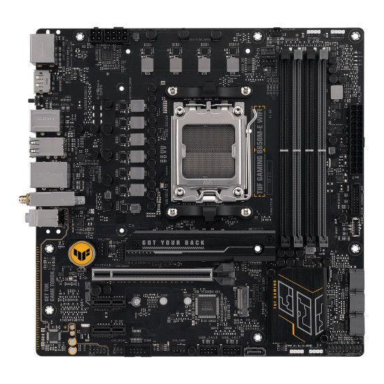 Mainboard|ASUS|AMD B650|SAM5|Micro-ATX|Memory DDR5|Memory slots 4|2xPCI-Express 4.0 1x|1xPCI-Express 4.0 16x|2xM.2|1xHDMI|2xDisplayPort|4xUSB 2.0|2xUSB 3.2|2xUSB-C|1xRJ45|3xAudio port|TUFGAMINGB650M-EWIFI Mainboard|ASUS|AMD B650|SAM5|Micro-ATX|Memory DDR5|Memory slots 4|2xPCI-Express 4.0 1x|1xPCI-Express 4.0 16x|2xM.2|1xHDMI|2xDisplayPort|4xUSB 2.0|2xUSB 3.2|2xUSB-C|1xRJ45|3xAudio port|TUFGAMINGB650M-EWIFI