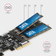 PCES-SA4M2 PCIe Controller 2x internal SATA 6G port+ M.2 B-key PCES-SA4M2 PCIe Controller 2x internal SATA 6G port+ M.2 B-key