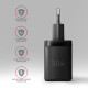 Axagon ACU-PQ30 Ladegerät QC3.0, 4.0/AFC/FCP/PPS/Apple+ PD USB-C, 30W - schwarz - Kompaktes Ladegerät - 1x USB-C und 1x USB-A Mobile phone, Smartphone, Smartwatch, Tablet, Universal Black AC Fast charging Indoor Axagon ACU-PQ30 Ladegerät QC3.0, 4.0/AFC/FCP/PPS/Apple+ PD USB-C, 30W - schwarz - Kompaktes Ladegerät - 1x USB-C und 1x USB-A Mobile phone, Smartphone, Smartwatch, Tablet, Universal Black AC Fast charging Indoor