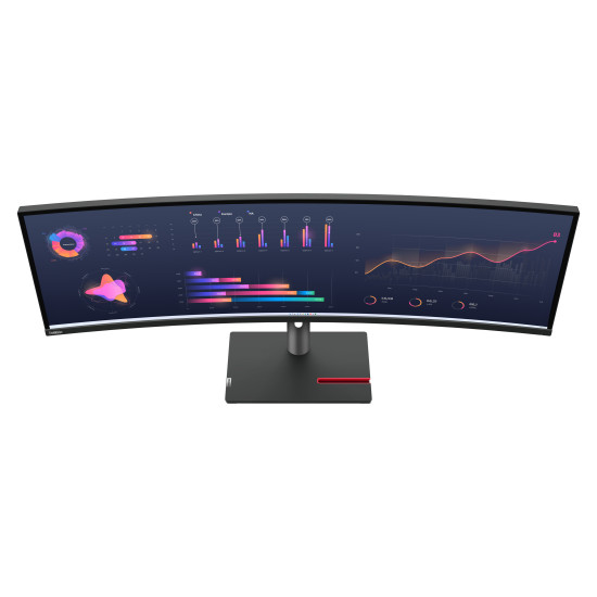 Lenovo ThinkVision P49w-30 LED display 124.5 cm (49") 5120 x 1440 pixels DQHD Black Lenovo ThinkVision P49w-30 LED display 124.5 cm (49") 5120 x 1440 pixels DQHD Black