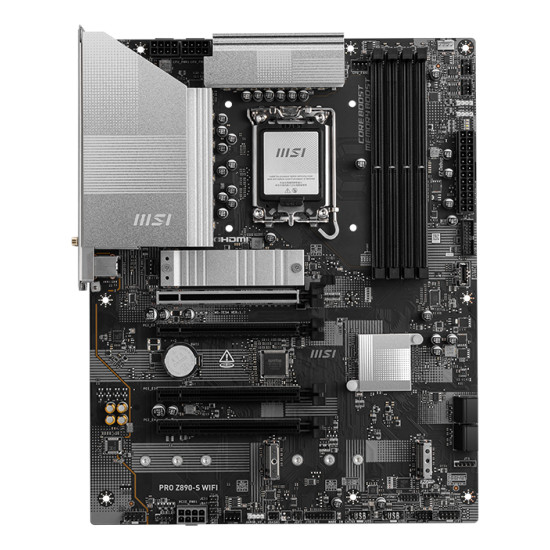 Mainboard|MSI|Intel Z890|LGA1851|ATX|Memory DDR5|Memory slots 4|1xPCI-Express 3.0 1x|2xPCI-Express 4.0 4x |1xPCI-Express 5.0 16x|3xM.2|1xHDMI|1xDisplayPort|4xUSB 2.0|2xUSB 3.0|1xUSB-C|1xUSB-C w/Thunderbolt|3xAudio port|PROZ890-SWIFI Mainboard|MSI|Intel Z890|LGA1851|ATX|Memory DDR5|Memory slots 4|1xPCI-Express 3.0 1x|2xPCI-Express 4.0 4x |1xPCI-Express 5.0 16x|3xM.2|1xHDMI|1xDisplayPort|4xUSB 2.0|2xUSB 3.0|1xUSB-C|1xUSB-C w/Thunderbolt|3xAudio port|PROZ890-SWIFI