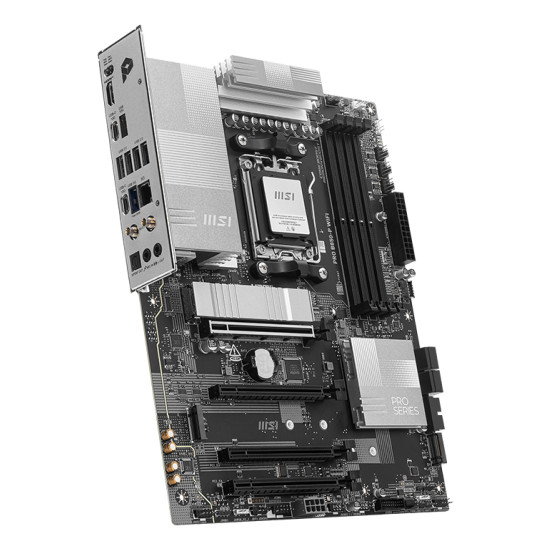 Mainboard|MSI|AMD B850|SAM5|ATX|Memory DDR5|Memory slots 4|4xPCI-Express 16x|3xM.2|1xHDMI|1xAudio-In|1xAudio-Out|4xUSB 2.0|2xUSB 3.2|2xUSB-C|1xOptical S/PDIF|1xRJ45|PROB850-PWIFI Mainboard|MSI|AMD B850|SAM5|ATX|Memory DDR5|Memory slots 4|4xPCI-Express 16x|3xM.2|1xHDMI|1xAudio-In|1xAudio-Out|4xUSB 2.0|2xUSB 3.2|2xUSB-C|1xOptical S/PDIF|1xRJ45|PROB850-PWIFI