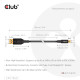 CLUB3D USB Type C Cable to DP 2.1 Bi-Directional VESA DP80 Certified Cable M/M 1m/3.28ft CLUB3D USB Type C Cable to DP 2.1 Bi-Directional VESA DP80 Certified Cable M/M 1m/3.28ft