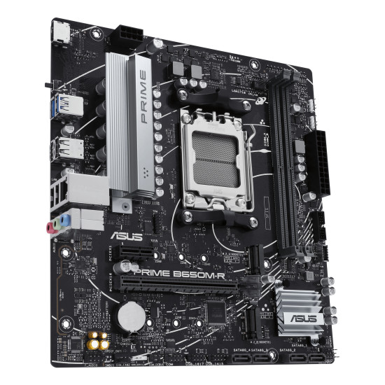 Mainboard|ASUS|AMD B650|SAM5|Micro-ATX|Memory DDR5|Memory slots 2|1xPCI-Express 4.0 1x|2xPCI-Express 4.0 16x|2xM.2|1xHDMI|4xUSB 2.0|2xUSB 3.2|1xRJ45|3xAudio port|PRIMEB650M-R Mainboard|ASUS|AMD B650|SAM5|Micro-ATX|Memory DDR5|Memory slots 2|1xPCI-Express 4.0 1x|2xPCI-Express 4.0 16x|2xM.2|1xHDMI|4xUSB 2.0|2xUSB 3.2|1xRJ45|3xAudio port|PRIMEB650M-R