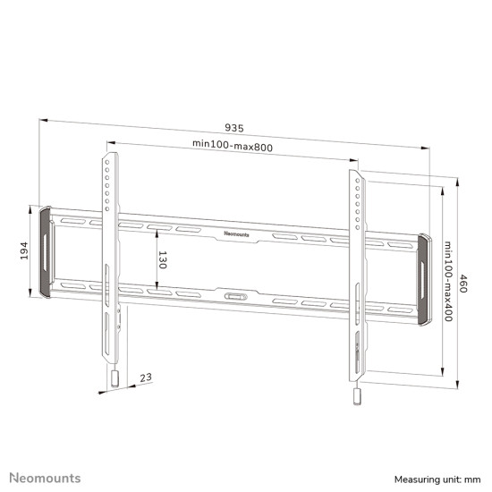 Neomounts WL30-550BL18 TV mount wall 43-86" - ultra-flat - easy install