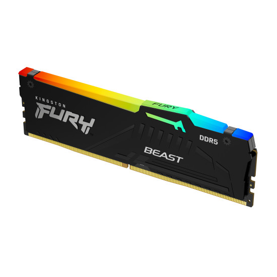 128GB 5600MT/s DDR5 CL40 DIMM (Kit of 4) FURY Beast RGB XMP 128GB 5600MT/s DDR5 CL40 DIMM (Kit of 4) FURY Beast RGB XMP