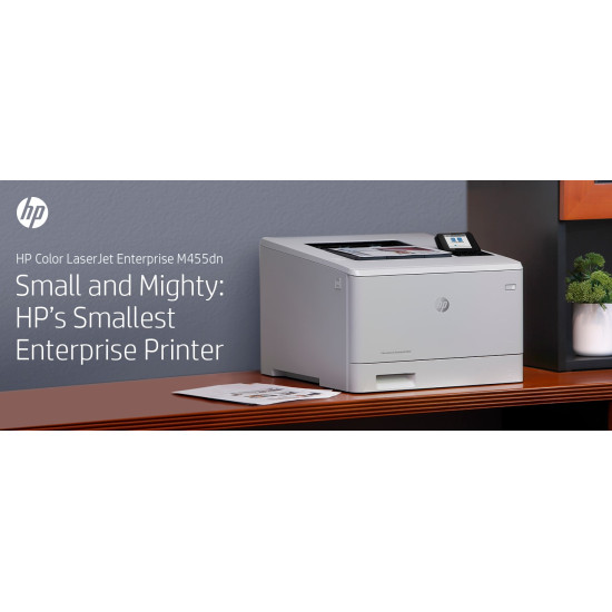 HP Color LaserJet Enterprise M455dn, Color, Printer for Business, Print, Compact Size; Strong Security; Energy Efficient; Two-sided printing