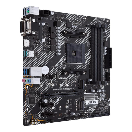 Mainboard|ASUS|AMD B550|SAM4|MicroATX|2xPCI-Express 3.0 1x|2xM.2|1xPCI-Express 4.0 16x|Memory DDR4|Memory slots 4|1x15pin D-sub|1xDVI|1xHDMI|6xUSB 3.2|1xPS/2|1xRJ45|3xAudio port|PRIMEB550M-K