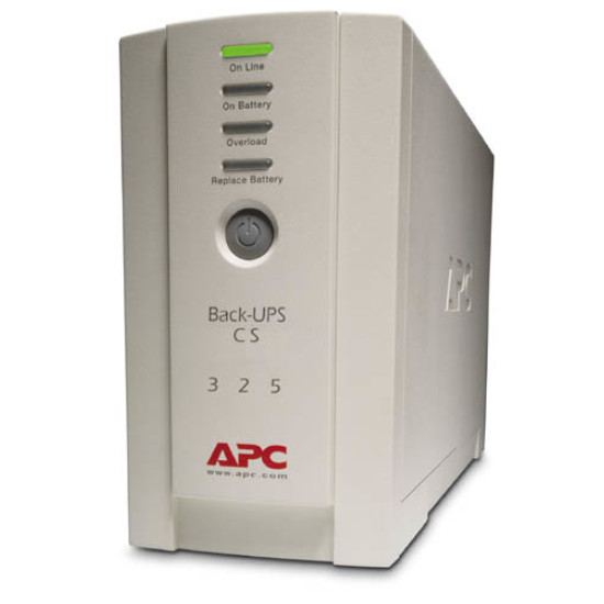 APC Back-UPS CS 325 w/o SW uninterruptible power supply (UPS) 0.325 kVA 210 W APC Back-UPS CS 325 w/o SW uninterruptible power supply (UPS) 0.325 kVA 210 W