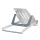 Laptop holder R-Go Riser Basic, foldable and adjustable laptop riser, aluminum, silver