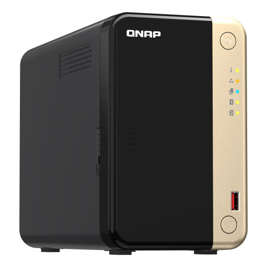 QNAP TS-264 NAS Tower Intel® Celeron® N5095 8 GB 0 TB QNAP QTS Black, Gold QNAP TS-264 NAS Tower Intel® Celeron® N5095 8 GB 0 TB QNAP QTS Black, Gold