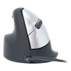 Ergonomic mouse R-Go HE Break with break software, large (hand size ≥ 185 mm), left-handed, Wired, black