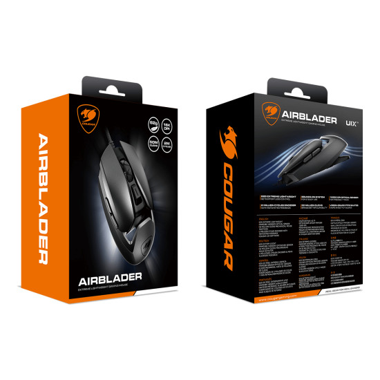 COUGAR Gaming AIRBLADER mouse USB Type-A Optical 16000 DPI COUGAR Gaming AIRBLADER mouse USB Type-A Optical 16000 DPI