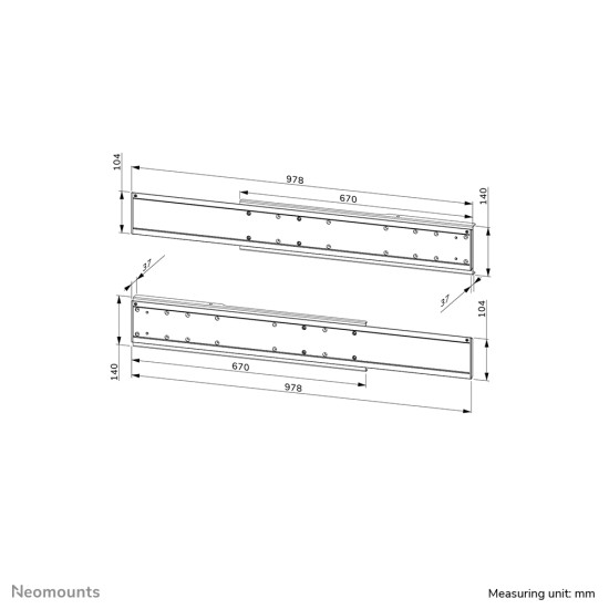 Neomounts ADM-875BL2 Dual screen adapter 42-65" Neomounts ADM-875BL2 Dual screen adapter 42-65"