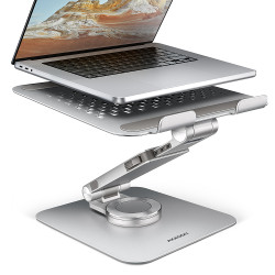 STND-LR stand with 360° rotation for laptops and tablets