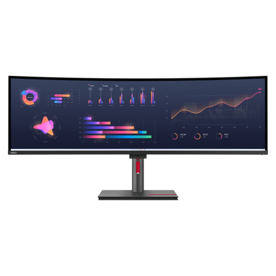 Lenovo ThinkVision P49w-30 LED display 124.5 cm (49") 5120 x 1440 pixels DQHD Black Lenovo ThinkVision P49w-30 LED display 124.5 cm (49") 5120 x 1440 pixels DQHD Black