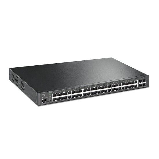 JetStream 48-Port Gigabit and 4-Port 10GE SFP+ L2+ Managed Switch with 48-Port PoE+ JetStream 48-Port Gigabit and 4-Port 10GE SFP+ L2+ Managed Switch with 48-Port PoE+