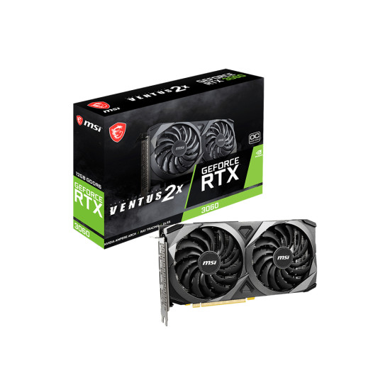 Graphics Card|MSI|NVIDIA GeForce RTX 3060|12 GB|192 bit|PCIE 4.0 16x|GDDR6|GPU 1807 MHz|1xHDMI|3xDisplayPort|RTX3060VENTUS2X12GOC Graphics Card|MSI|NVIDIA GeForce RTX 3060|12 GB|192 bit|PCIE 4.0 16x|GDDR6|GPU 1807 MHz|1xHDMI|3xDisplayPort|RTX3060VENTUS2X12GOC
