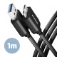 Axagon BUMM3-AM10AB USB cable USB 3.2 Gen 1 (3.1 Gen 1) 1 m Micro-USB B USB A Black Axagon BUMM3-AM10AB USB cable USB 3.2 Gen 1 (3.1 Gen 1) 1 m Micro-USB B USB A Black