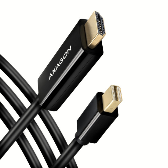 Axagon RVDM-HI14C2 Mini-DisplayPort zu HDMI Adapterkabel 4K/30 Hz 180 cm lang - Kabel - Digital/Display/Video 1.8 m Mini DisplayPort Black Axagon RVDM-HI14C2 Mini-DisplayPort zu HDMI Adapterkabel 4K/30 Hz 180 cm lang - Kabel - Digital/Display/Video 1.8 m Mini DisplayPort Black