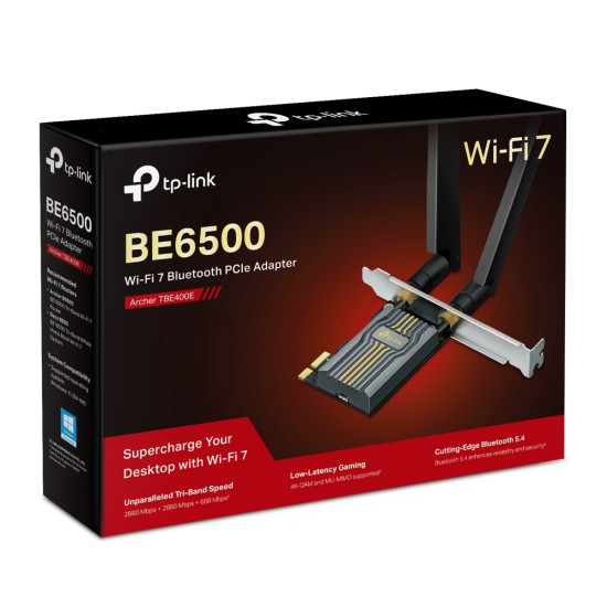 TP-Link BE6500 Internal WLAN / Bluetooth 2880 Mbit/s TP-Link BE6500 Internal WLAN / Bluetooth 2880 Mbit/s