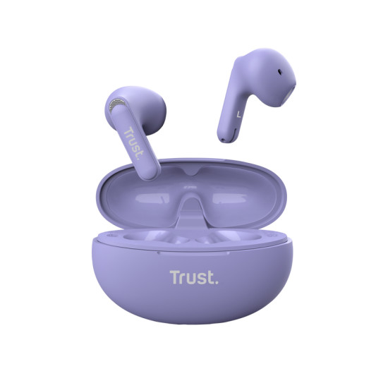 Trust Yavi Headset True Wireless Stereo (TWS) In-ear Calls/Music USB Type-C Bluetooth Purple Trust Yavi Headset True Wireless Stereo (TWS) In-ear Calls/Music USB Type-C Bluetooth Purple