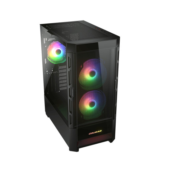 COUGAR Gaming CGR-5ZD1B-RGB Midi Tower Black COUGAR Gaming CGR-5ZD1B-RGB Midi Tower Black