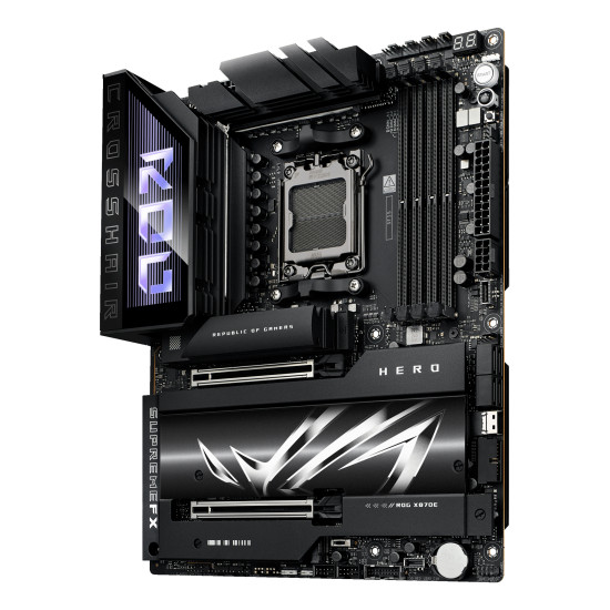 Mainboard|ASUS|AMD X870E|SAM5|ATX|Memory DDR5|Memory slots 4|2xPCI-Express 4.0 16x|2xPCI-Express 5.0 16x|4xM.2|1xHDMI|1xAudio-In|1xAudio-Out|6xUSB 3.2|2xUSB-C|2xUSB4|1xOptical S/PDIF|1xRJ45|ROGCROSSHAIRX870EHERO Mainboard|ASUS|AMD X870E|SAM5|ATX|Memory DDR5|Memory slots 4|2xPCI-Express 4.0 16x|2xPCI-Express 5.0 16x|4xM.2|1xHDMI|1xAudio-In|1xAudio-Out|6xUSB 3.2|2xUSB-C|2xUSB4|1xOptical S/PDIF|1xRJ45|ROGCROSSHAIRX870EHERO