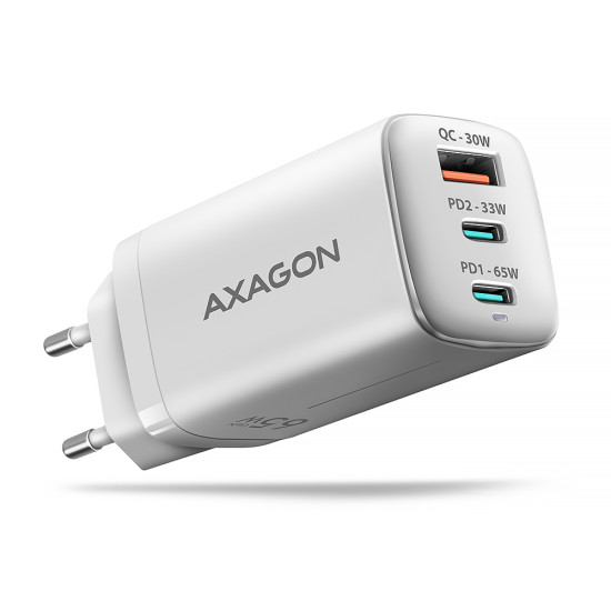 Axagon ACU-DPQ65W mobile device charger Mobile phone, Netbook, Laptop, Smartphone, Smartwatch, Tablet, Universal White AC Fast charging Indoor Axagon ACU-DPQ65W mobile device charger Mobile phone, Netbook, Laptop, Smartphone, Smartwatch, Tablet, Universal White AC Fast charging Indoor