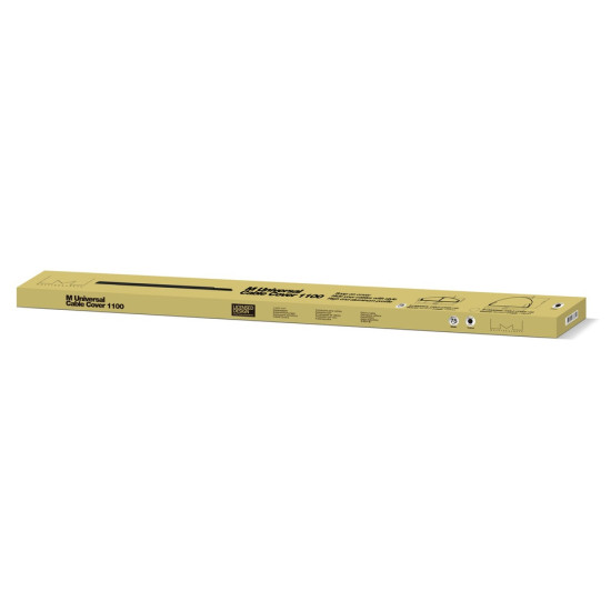 M Cable Cover SS Black 75mm W - 1600mm L