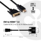 CLUB3D DVI to HDMI 1.4 Cable M/M 2m/ 6.56ft Bidirectional CLUB3D DVI to HDMI 1.4 Cable M/M 2m/ 6.56ft Bidirectional
