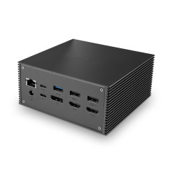 DST-Pro 101, USB-C Laptop Docking Station with 4K Support and 100W Power Supply