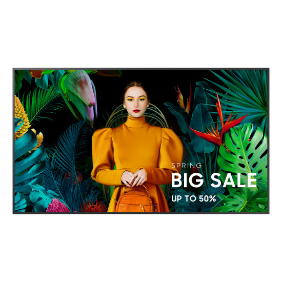 Samsung QM55C Digital signage flat panel 139.7 cm (55") LCD Wi-Fi 500 cd/m² 4K Ultra HD Black Tizen 24/7 Samsung QM55C Digital signage flat panel 139.7 cm (55") LCD Wi-Fi 500 cd/m² 4K Ultra HD Black Tizen 24/7