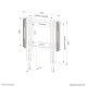 Neomounts WL30-550BL12 TV mount wall 24-65" - ultra-flat - easy install