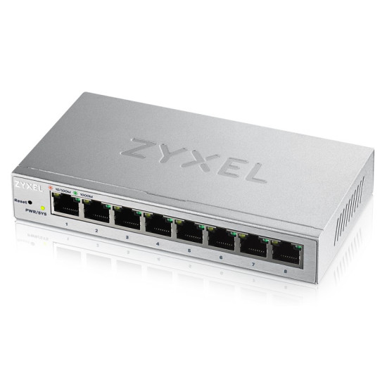 Zyxel GS1200-8 Managed Gigabit Ethernet (10/100/1000) Silver Zyxel GS1200-8 Managed Gigabit Ethernet (10/100/1000) Silver