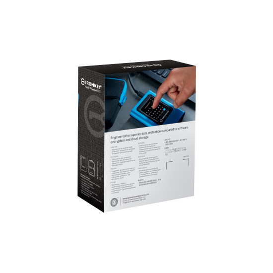 External SSD|KINGSTON|IronKey Vault Privacy 80|960GB|USB 3.2|Write speed 250 MBytes/sec|Read speed 250 MBytes/sec|IKVP80ES/960G