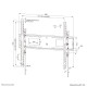 Neomounts WL35-750BL18 Heavy duty wall mount 43-98" - tilt - lockable - fast installation - TÜV