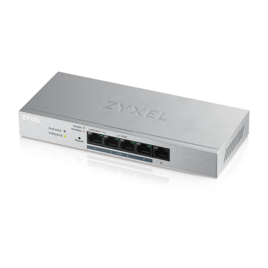 Zyxel GS1200-5HP v2 Managed Gigabit Ethernet (10/100/1000) Power over Ethernet (PoE) Grey Zyxel GS1200-5HP v2 Managed Gigabit Ethernet (10/100/1000) Power over Ethernet (PoE) Grey