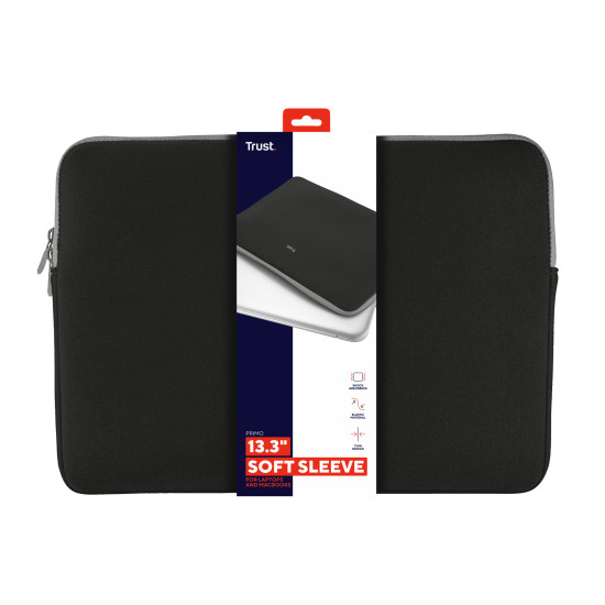 Trust 21251 laptop case 33.8 cm (13.3") Sleeve case Black Trust 21251 laptop case 33.8 cm (13.3") Sleeve case Black