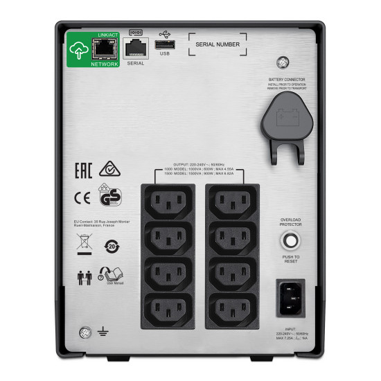 APC Smart-UPS SMC1500IC - 8x C13, USB, SmartConnect, 1500VA APC Smart-UPS SMC1500IC - 8x C13, USB, SmartConnect, 1500VA