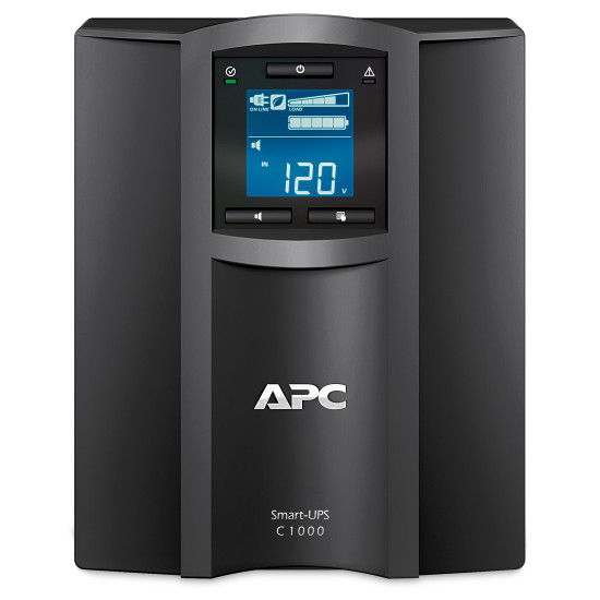 APC Smart-UPS C, Line Interactive, 1000VA, Tower, 230V, 8x IEC C13 outlets, SmartConnect port, USB and Serial communication, AVR, Graphic LCD