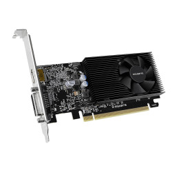 Graphics Card|GIGABYTE|NVIDIA GeForce GT 1030|2 GB|GDDR4|64 bit|PCIE 3.0 16x|Memory 2100 MHz|GPU 1177 MHz|Single Slot Fansink|1xDVI-D|1xHDMI|GV-N1030D4-2GL