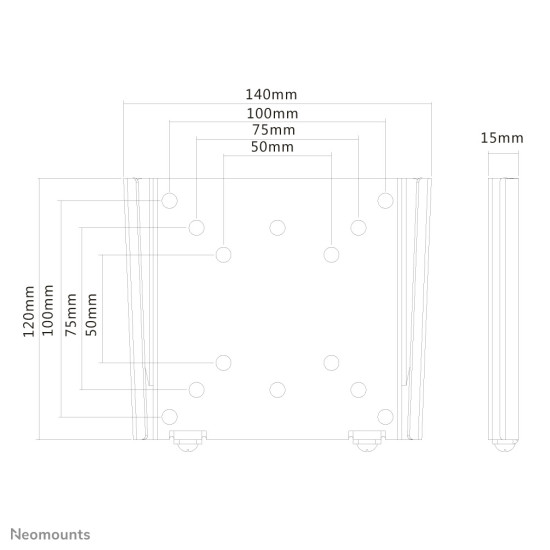 Neomounts FPMA-W25BLACK Monitor/TV mount wall 10-30" - ultra-flat Neomounts FPMA-W25BLACK Monitor/TV mount wall 10-30" - ultra-flat